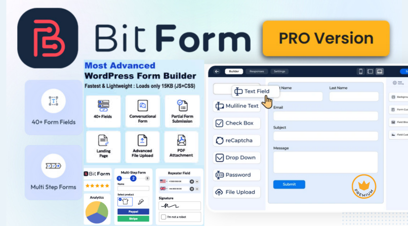 Bit Form Pro Gpl – WordPress Form Builder Plugin