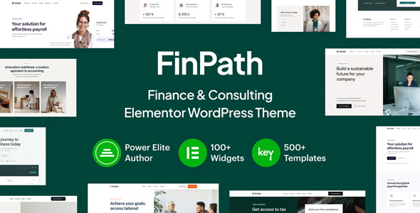 FinPath – Finance and Consulting Elementor WordPress Theme