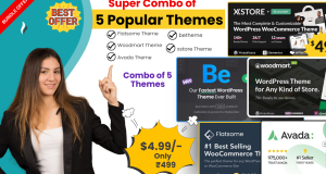Super Combo of 5 Popular Themes woodmart+xstore+flatsome+avada+betheme